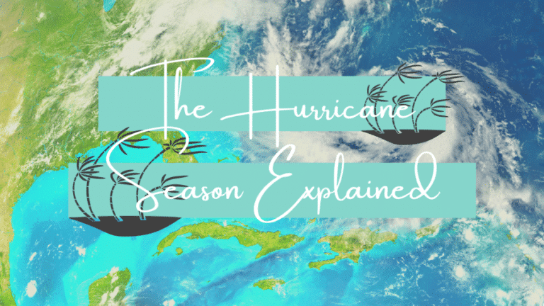 The hurricane season in the Caribbean and the Dominican Republic