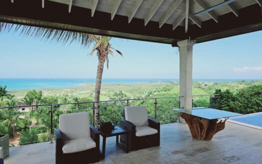 8-BR ocean view villa sitting on a hill