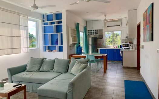 2-BR condo with private rooftop steps to the beach