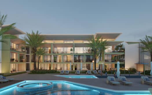 Condos in beachfront development