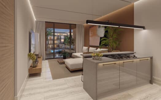 Condos in beachfront development