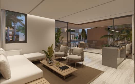 Condos in beachfront development