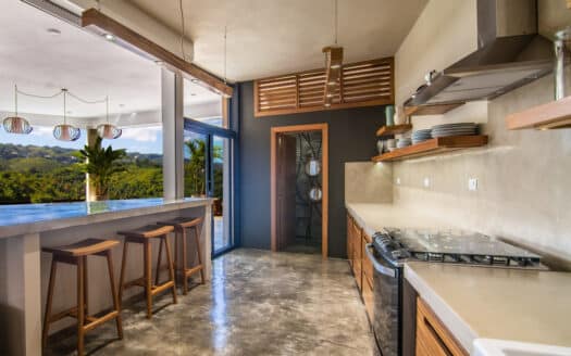 Art-infused villa with unique ocean views