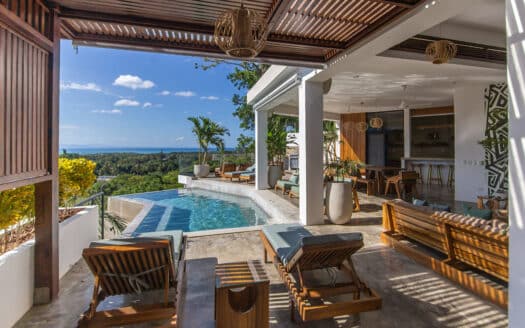 Art-infused villa with unique ocean views
