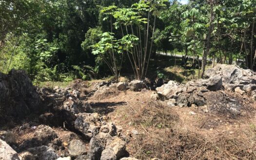 Beachfront lot with a small hill and stunning ocean view