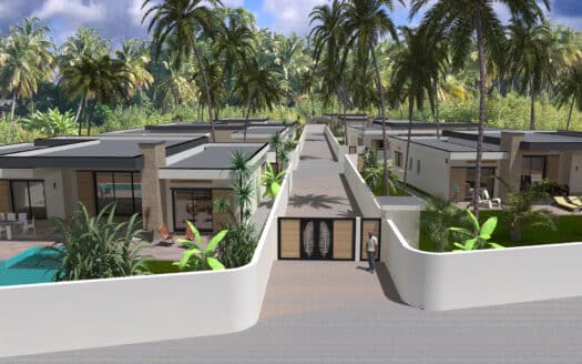 New 7 Villas with private pool steps from Ballena beach