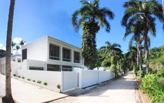 Luxury villas in tropical gated community