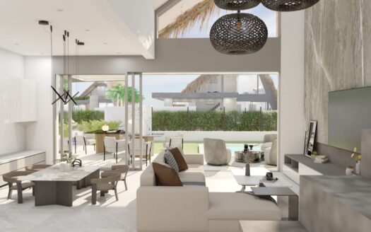 Your modern villa in a peaceful area but close to the Beach