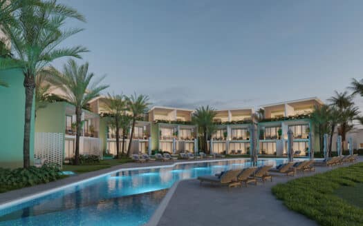 Townhouses in first-line development