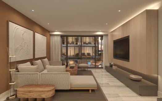 Townhouses in first-line development