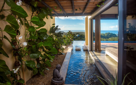 Modern eco villa with impressive ocean view