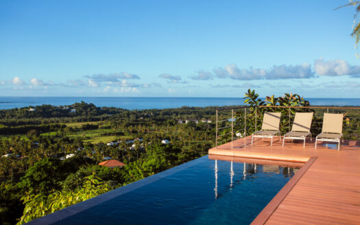 Modern eco villa with impressive ocean view