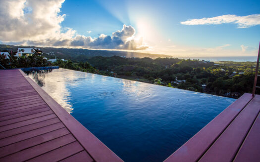 Modern eco villa with impressive ocean view