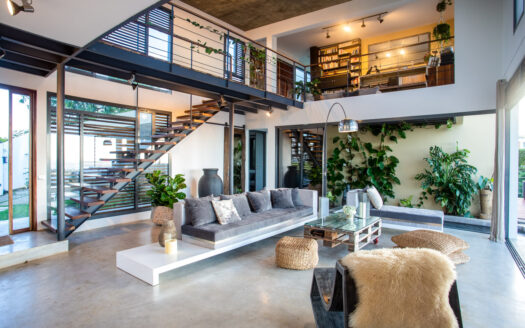 Modern eco villa with impressive ocean view
