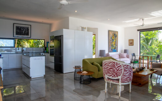 Hill top modern villa with ocean view
