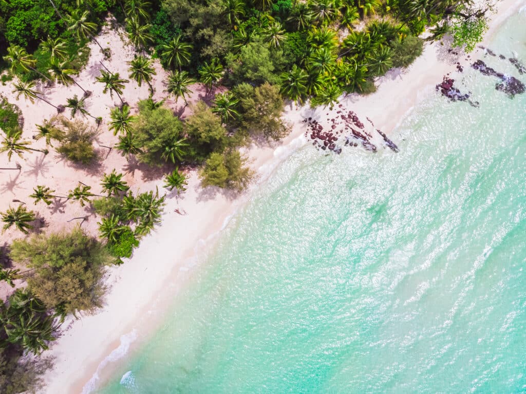 Luxury villa in a top Las Terrenas neighborhood, featuring modern architecture and lush tropical landscaping.
