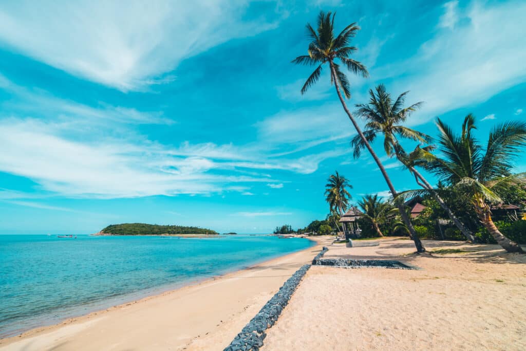 Coastal neighborhood in Las Terrenas with oceanfront views and modern villas ideal for dream home construction.