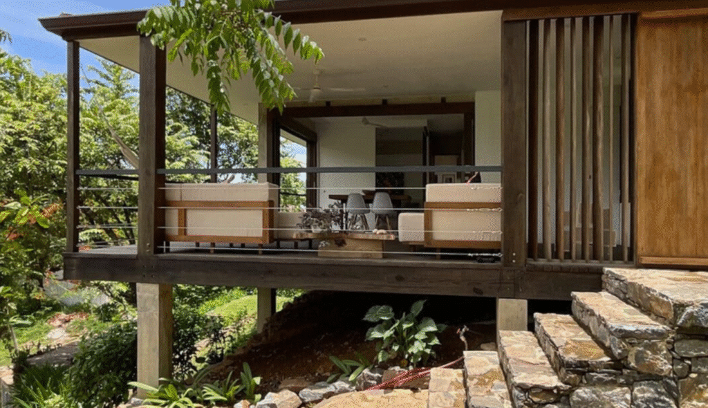 A developing neighborhood in the Dominican Republic with modern homes and potential for real estate investment.