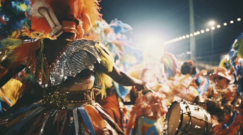 Musicians performing at the Merengue Festival in the Dominican Republic, celebrating the country's iconic dance and music.