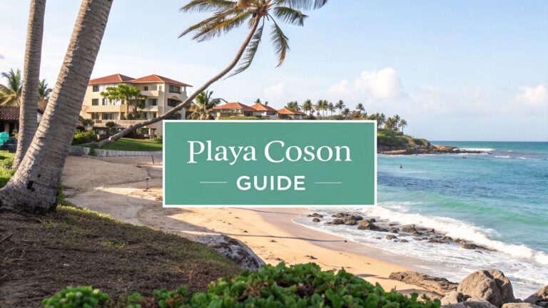 playa coson samana tropical beach