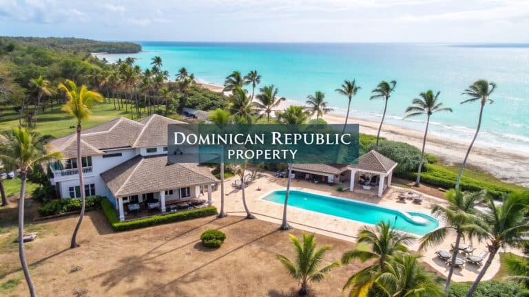 dominican republic property beachfront villa