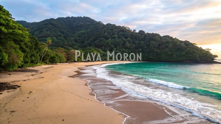 playa moron samana tropical beach