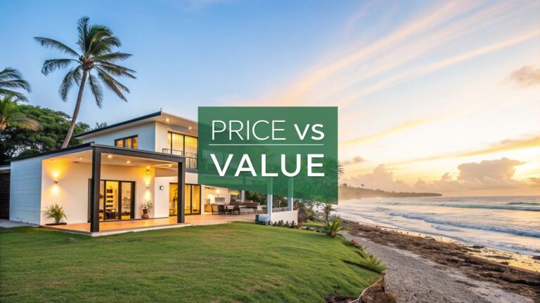 Market Price vs Market Value: A Critical Distinction for Las Terrenas Real Estate — beach