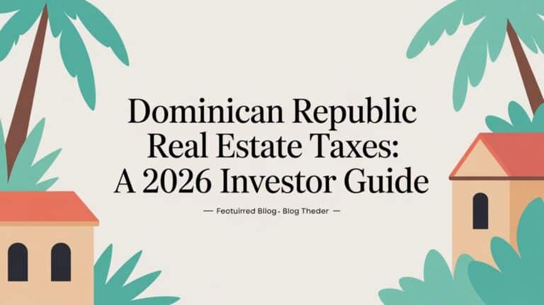 Dominican Republic Real Estate Taxes A 2026 Investor Guide
