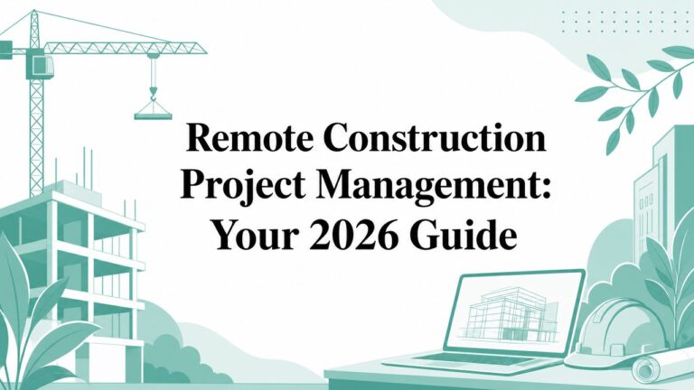 Remote Construction Project Management: Your 2026 Guide